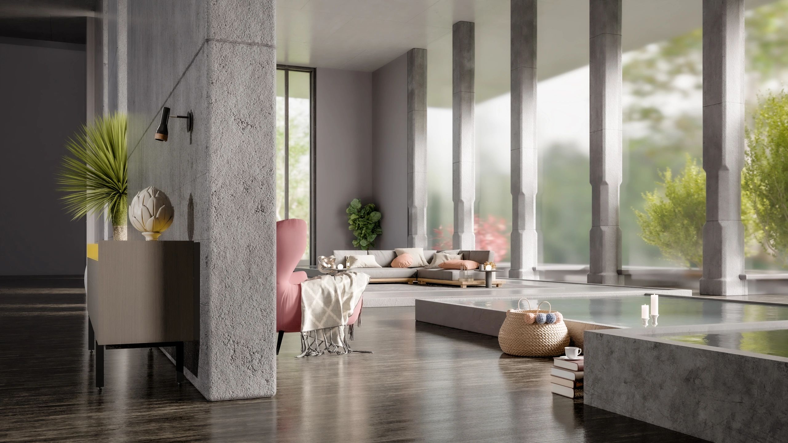 Modern luxury interior used as testimonial avatar placeholder